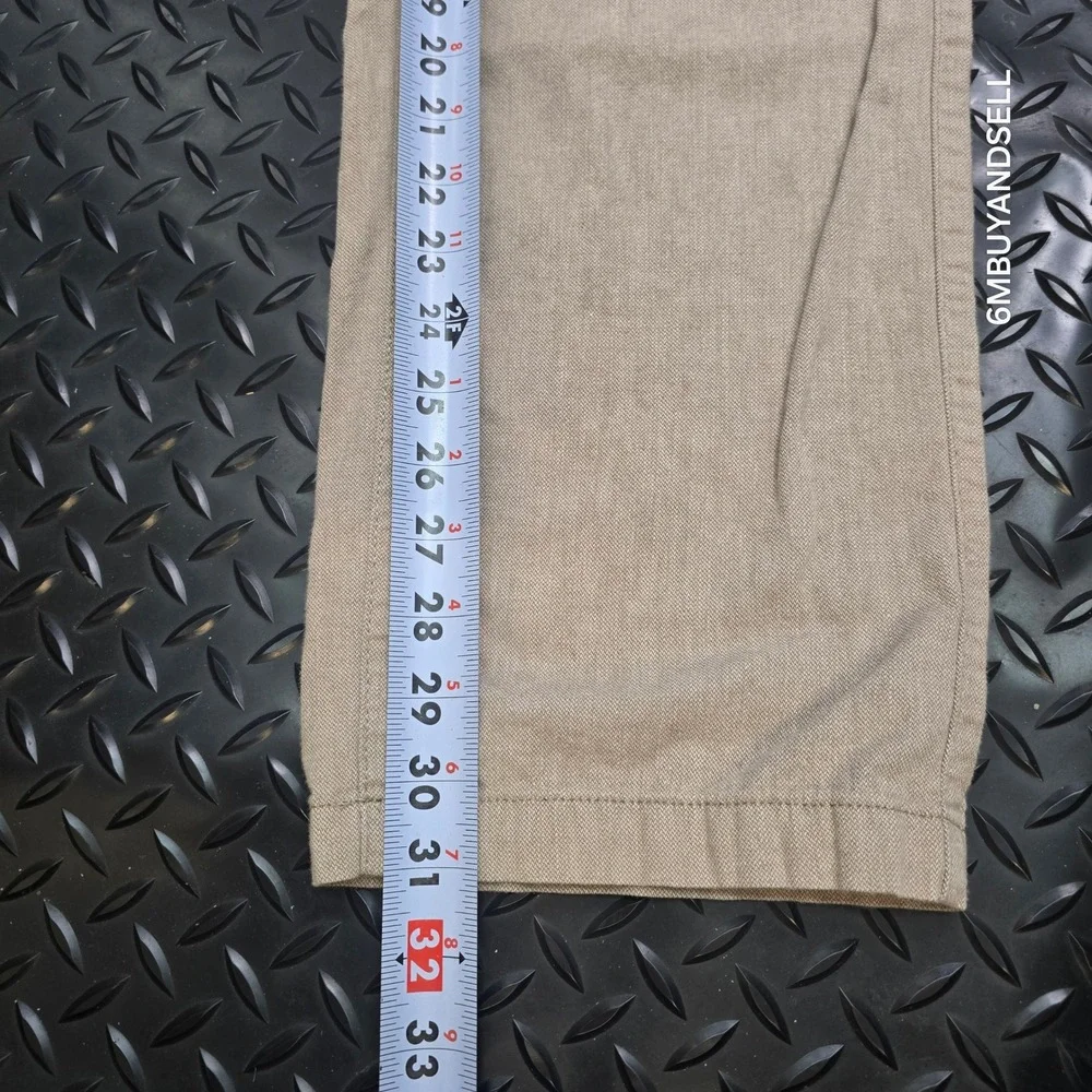 Banana Republic Kentfield Pant Mens 36x32 Tan Khaki Cotton Straight Chino 932384